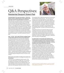 Q & A Perspective - Construction Specifier